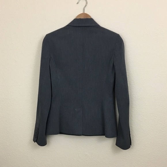 Express Dark Gray One Button Blazer Sz 4 - Picture 2 of 4